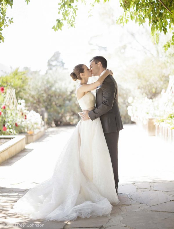 A bride & groom at the Bernardus Lodge