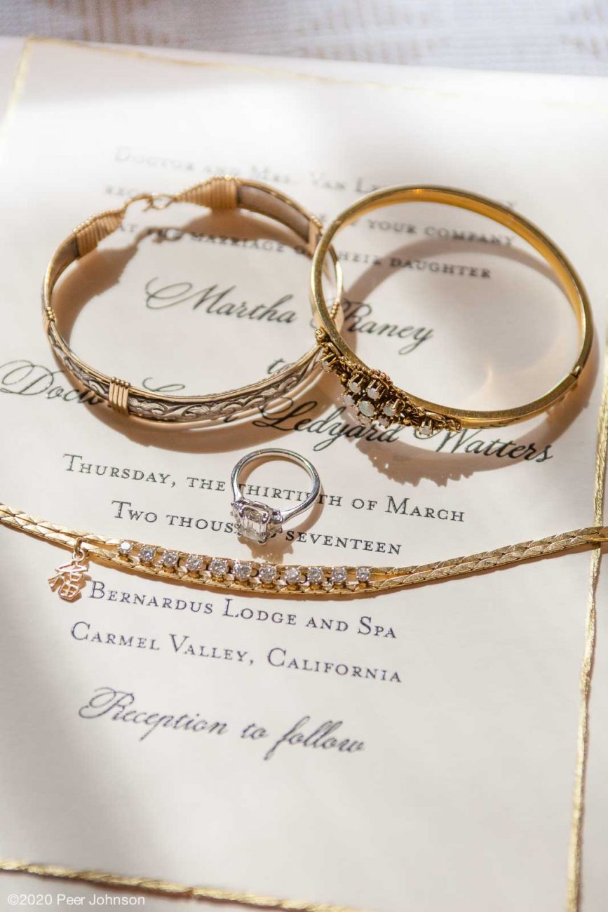 wedding details bernardus lodge