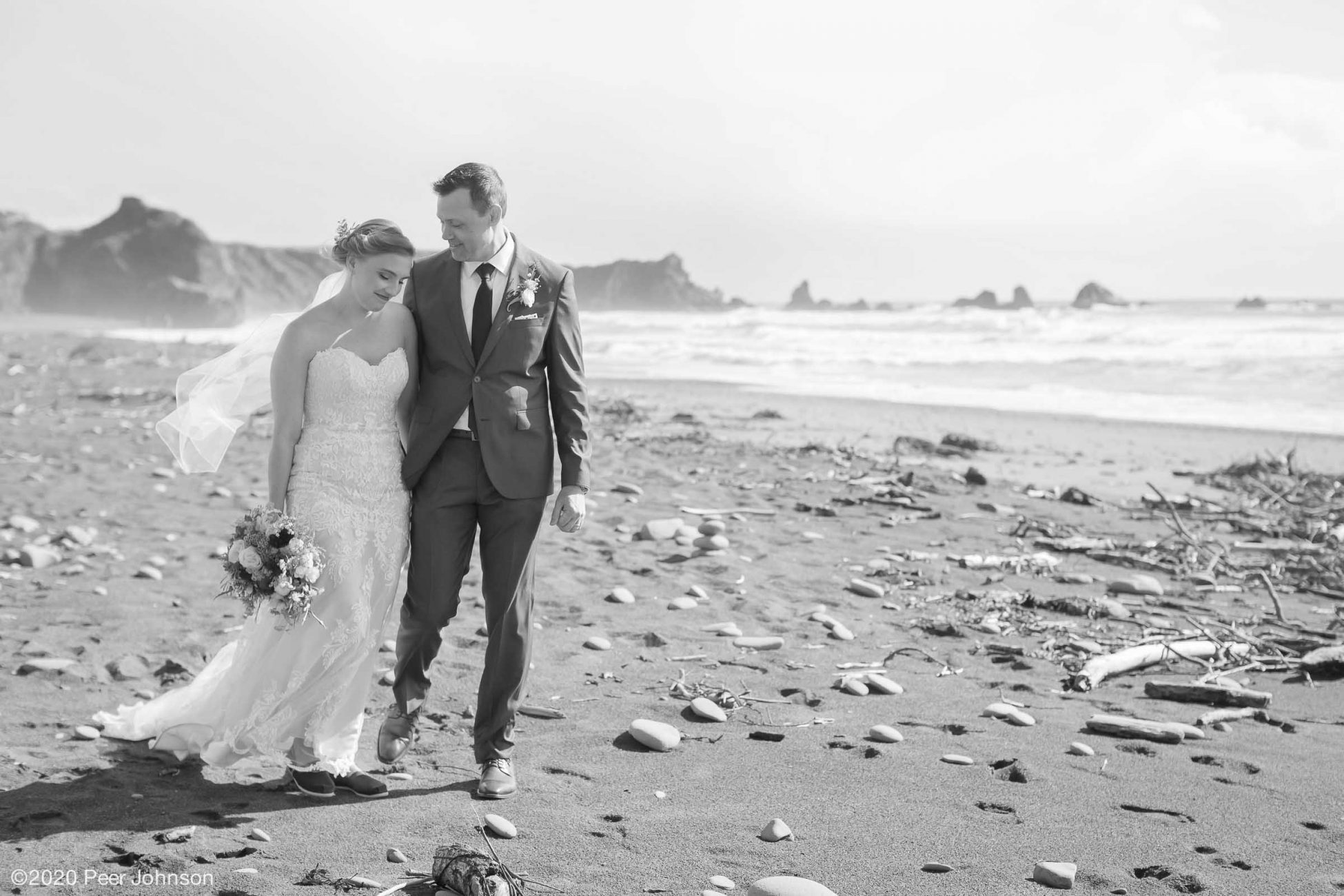 Elopement at Moonstone Beach